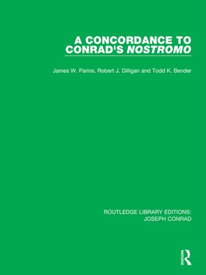 cover image of A Concordance to Conrad's Nostromo